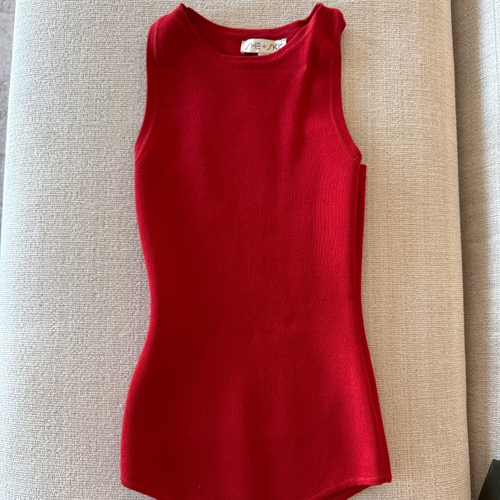 She and Sky Red Bodysuit